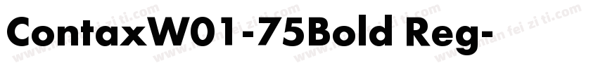 ContaxW01-75Bold Reg字体转换